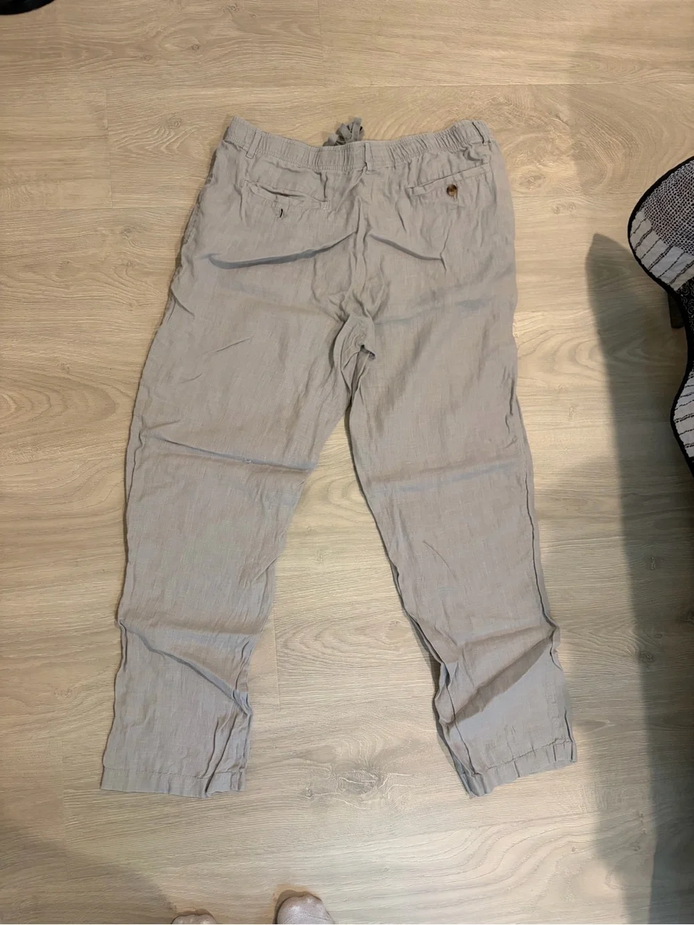 Club Room Light Gray Drawstring Casual Chinos